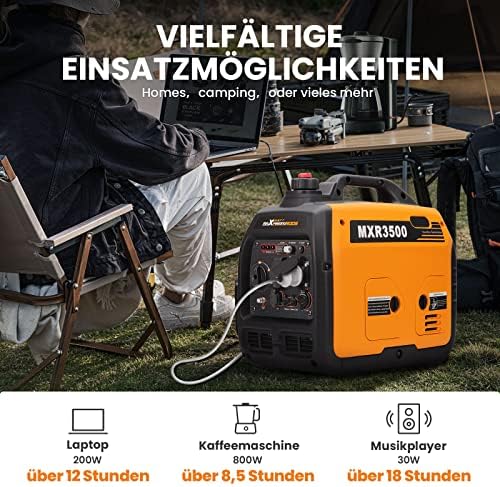 MaXpeedingRods Inverter Generator 3300W - Benzine, 4-Takt met USB & 230V