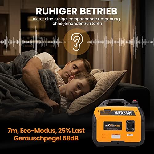 MaXpeedingRods Inverter Generator 3300W - Benzine, 4-Takt met USB & 230V