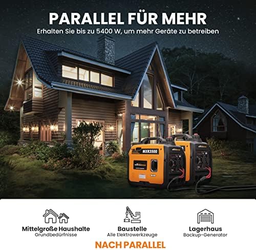 MaXpeedingRods Inverter Generator 3300W - Benzine, 4-Takt met USB & 230V
