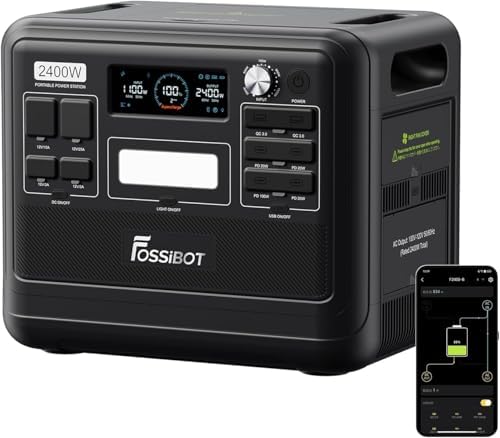 FOSSiBOT F2400 Draagbare Powerstation 2048Wh LiFePO4 - 4800W AC Piekvermogen